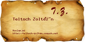 Teltsch Zoltán névjegykártya